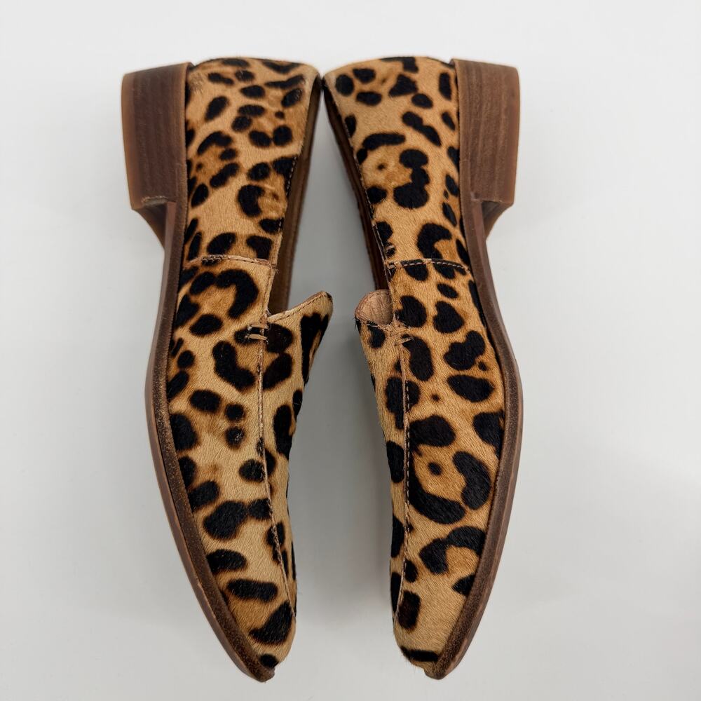Madewell Frances Loafers Leopard Print Calf Hair Animal Print Womens 7.5 - Picture 10 of 13